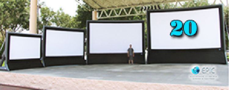 2 Story EPIC Cinema Event 22ft Diagonal