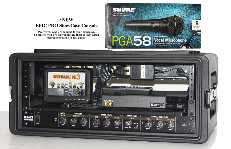 EPIC PRO ShowCase Audio Visual Blu-ray Console