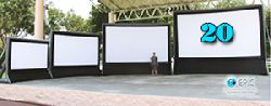 2 Story EPIC Cinema Event 22ft Diagonal